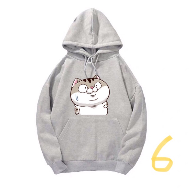 (CUTE) ÁO HOODIE NAM NỮ IN HÌNH MÈO AMI ĐÁNG YÊU