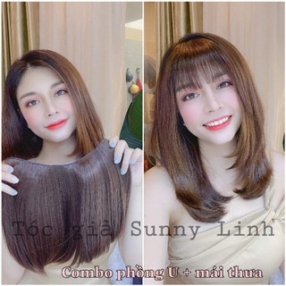 kẹp phồng u ❤freeship 50k❤ tóc kẹp phồng cúp ngang cao cấp