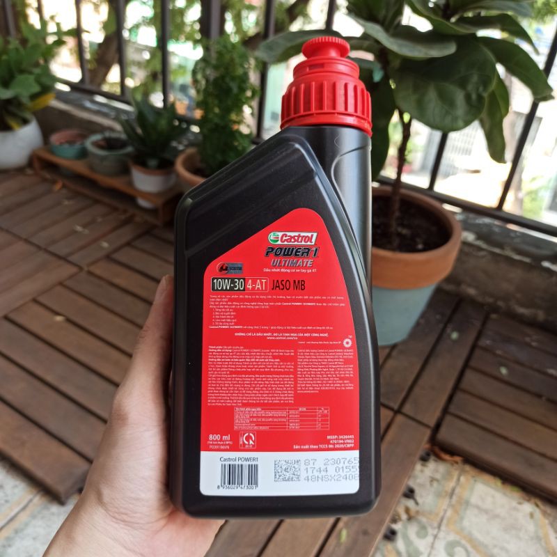 Dầu nhớt Castrol Power1 Ultimate scooter 10w30 MB cho xe tay ga 1 Lít và 0.8 Lít