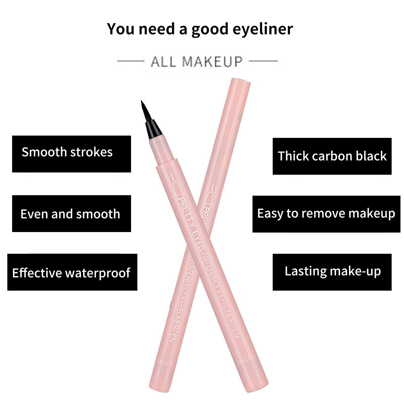 (Hàng Mới Về) Bút Kẻ Mắt Dạng Lỏng Chống Nước Lâu Trôi Không Nhòe Tiện Dụng | BigBuy360 - bigbuy360.vn