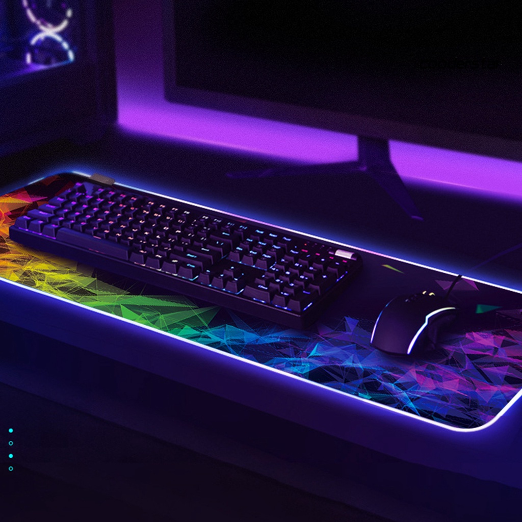 Miếng Lót Chuột Cao Su Chống Trượt Có Đèn Led Rgb Nhiều Màu