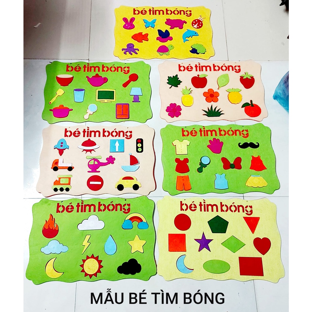 Bé tìm bóng - KỸ NĂNG - đồ chơi tự tạo mầm non