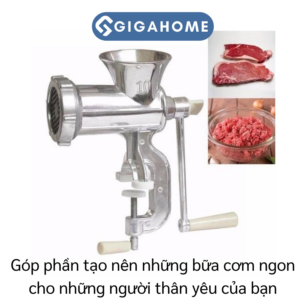 Máy Xay Thịt, Xay Cua, Rau Củ Bằng Tay Số 5 GIGAHOME Có Đế Kẹp Bàn 5731