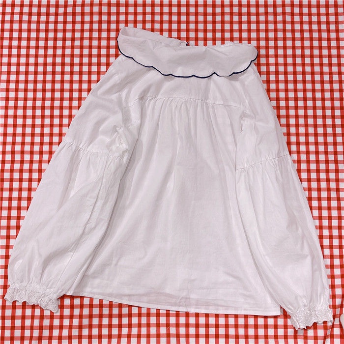 Áo Sơ Mi Tay Dài Dáng Rộng Thêu Hình Quả Cherry Thiết Kế Mới Thời Trang Dành Cho Nữ