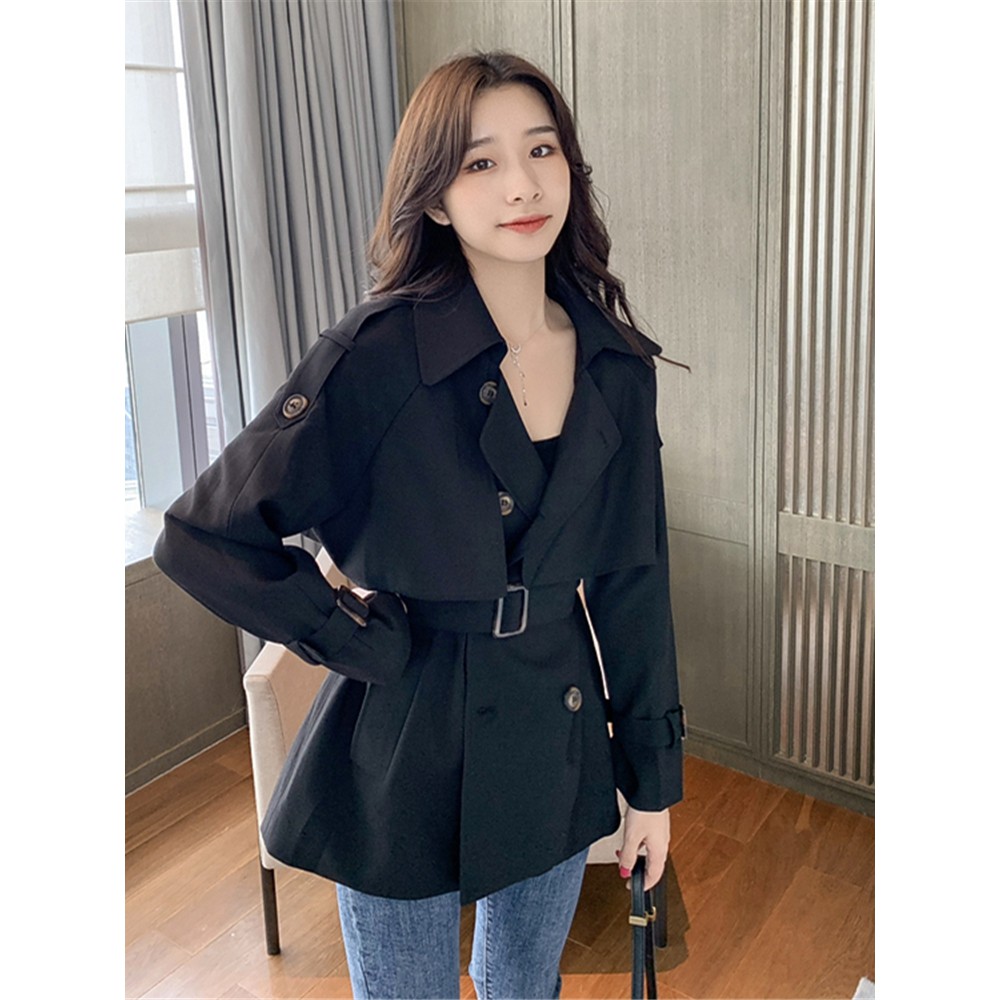 Áo khoác măng tô dáng ngắn áo trench coat - Kèm ảnh thật (HÀNG ORDER) | BigBuy360 - bigbuy360.vn