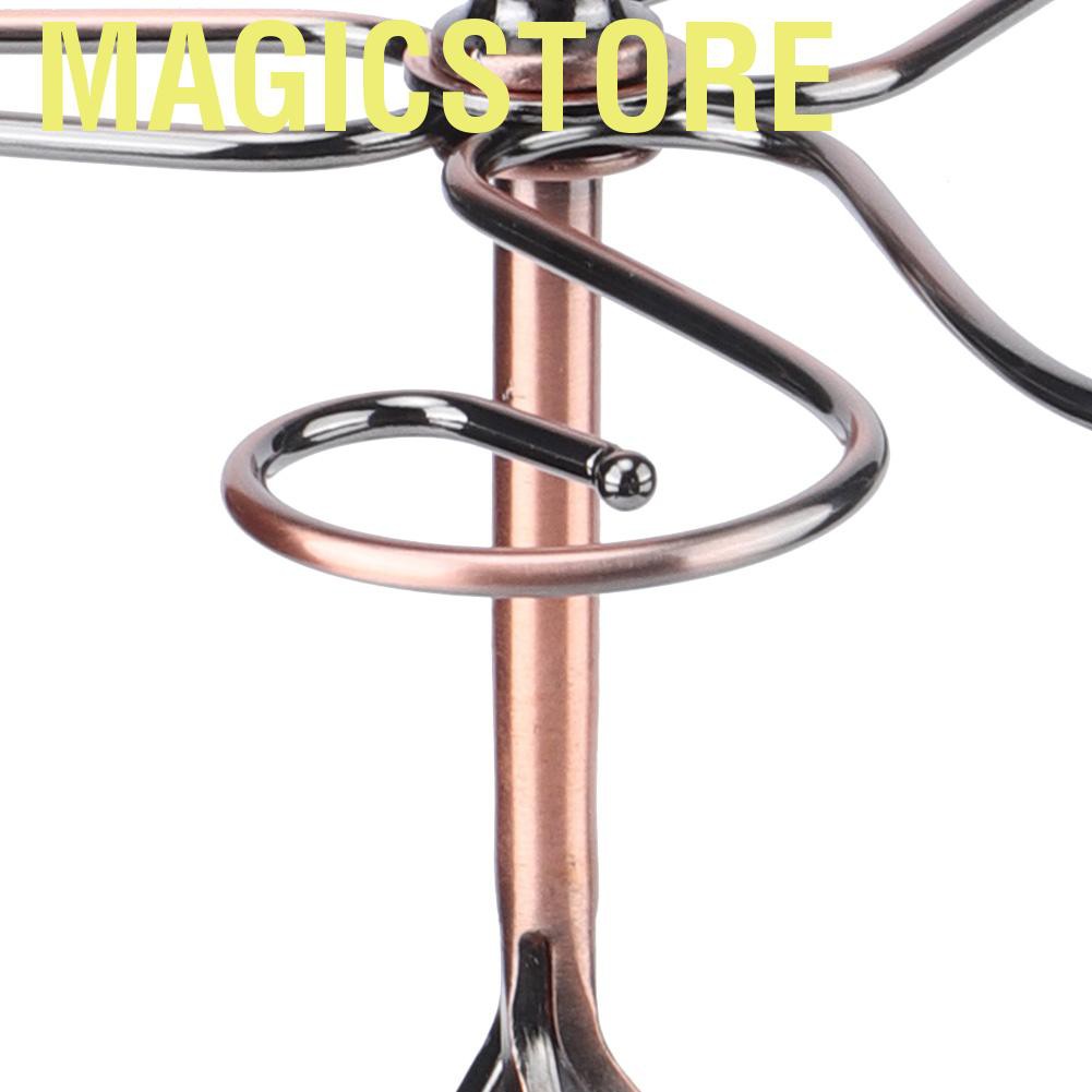 Magicstore Straight Retro Style Wine Glass Rack Holder Cup Hanging Shelf Organizer for Home Bar Restaurant
