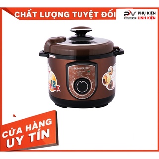 [Mã ELHA22 giảm 6% đơn 300K] Nồi áp suất điện đa năng SUNHOUSE - SH1550 màu cà phê