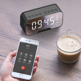 Đồng Hồ Loa G10 Bluetooth Đa năng Mặt Gương Phát nhạc - Đài FM - Báo Thức - Nhiệt Độ trong phòng