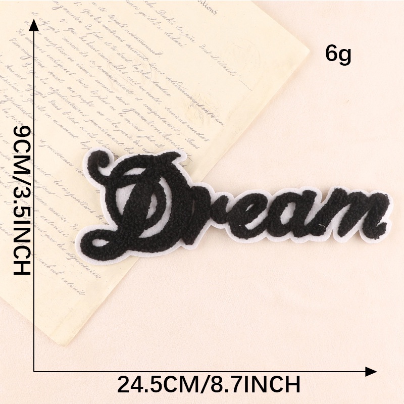 Miếng Dán Thêu Chữ Tiếng Anh Trang Trí Sổ Tay DIY