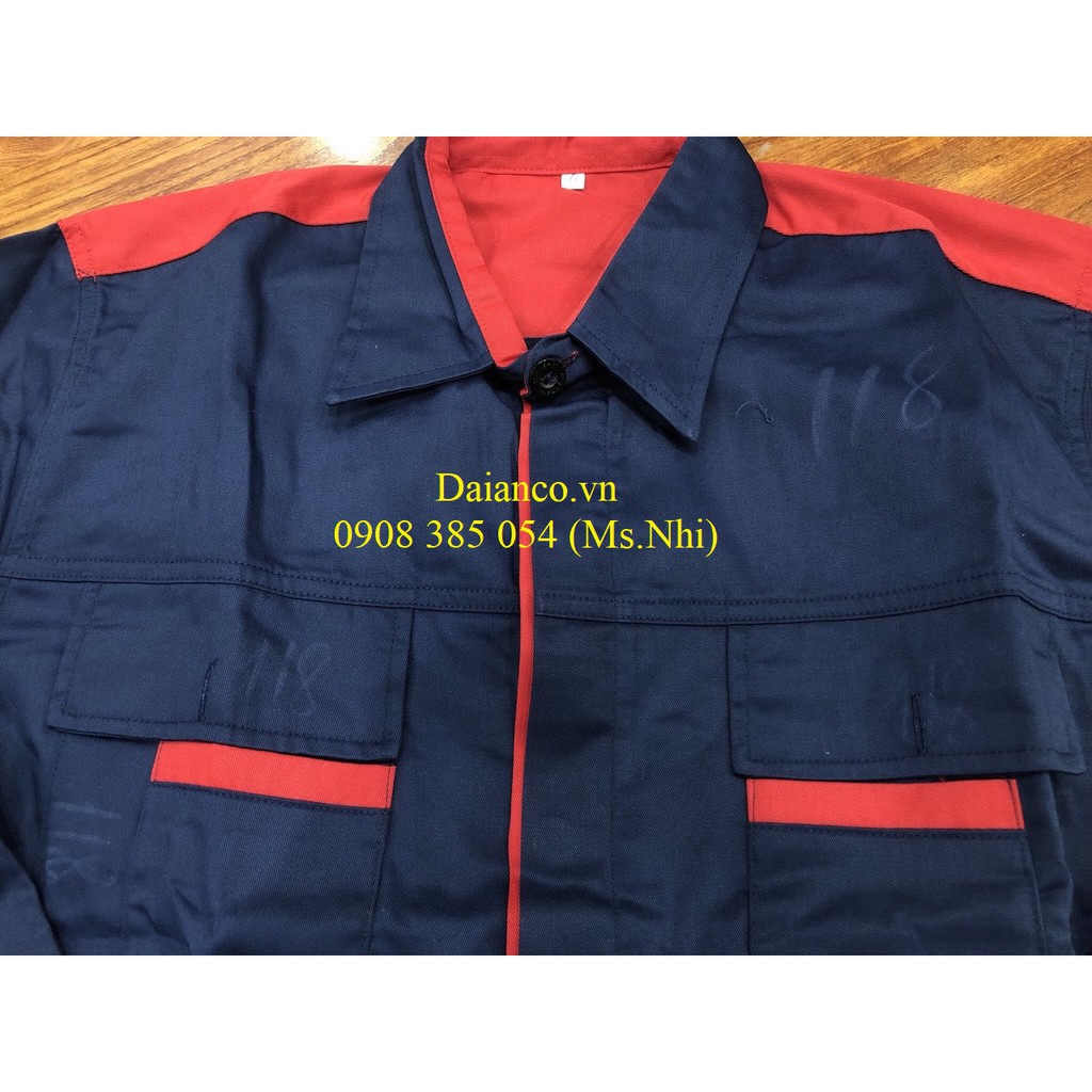 [HCM] KHUYẾN MÃI Aó lẻ bảo hộ màu xanh đen phối đỏ, vải Pangrim Hàn Quốc siêu nhẹ,thấm hút mồ hôi - Hình thật, hàng sẵn