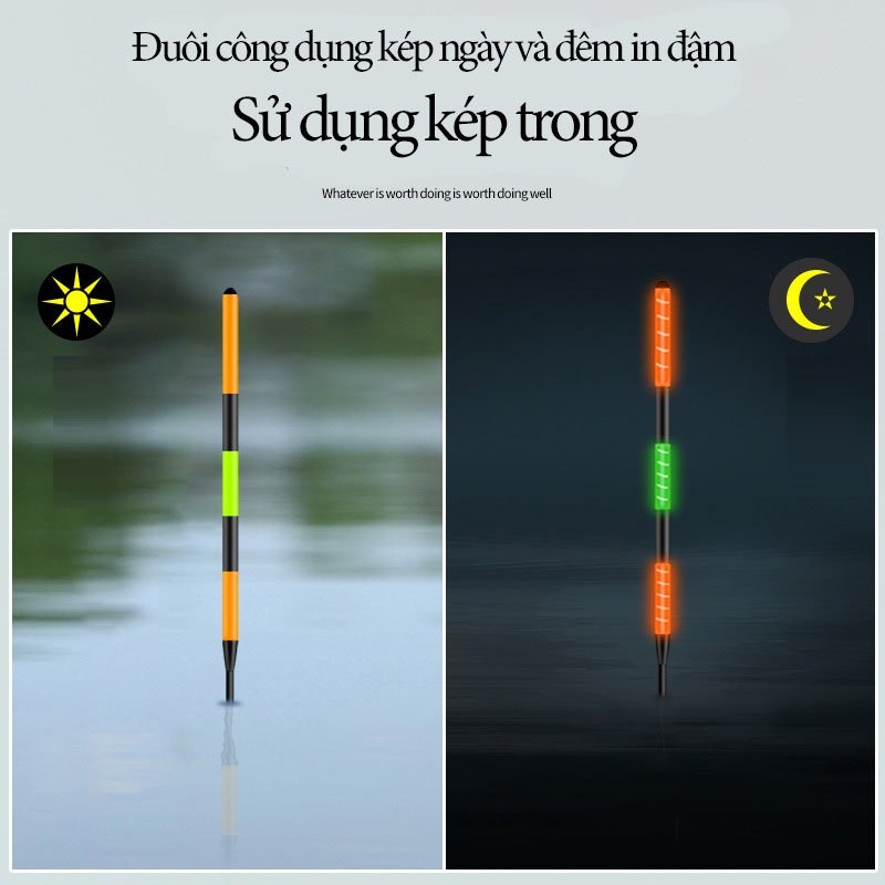 [Tặng Pin] Phao câu đài Săn Hàng ngày và đêm Quan Thoại chất liệu cao cấp tăm to chống mỏi mắt Mã RD - Lão Ngư Fishing