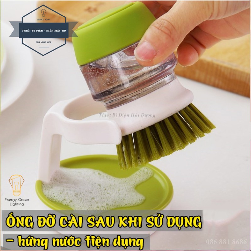 Dụng Cụ Cọ Xoong Nồi Rửa Bát Cầm Tay , Đa Năng, Tiện Dụng - Có Chỗ Để Nước Rủa Bát - Vệ Sinh Đồ Dùng Phòng Bếp -Có video