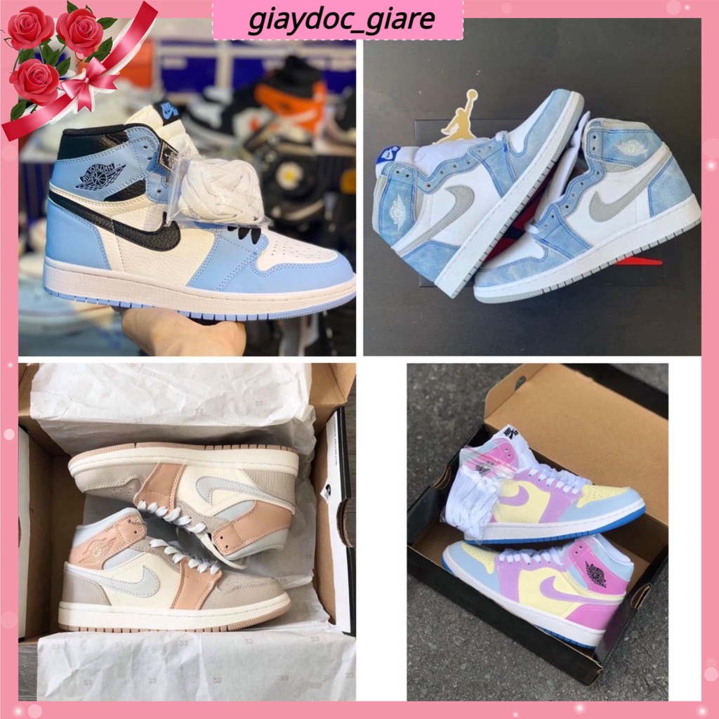 👉giaydoc_giare👉chào bạn!!giày thể thao jordan xanh dương com bô các màu jordan xanh nỉ đổi màu milan bản đẹp đủ hộp
