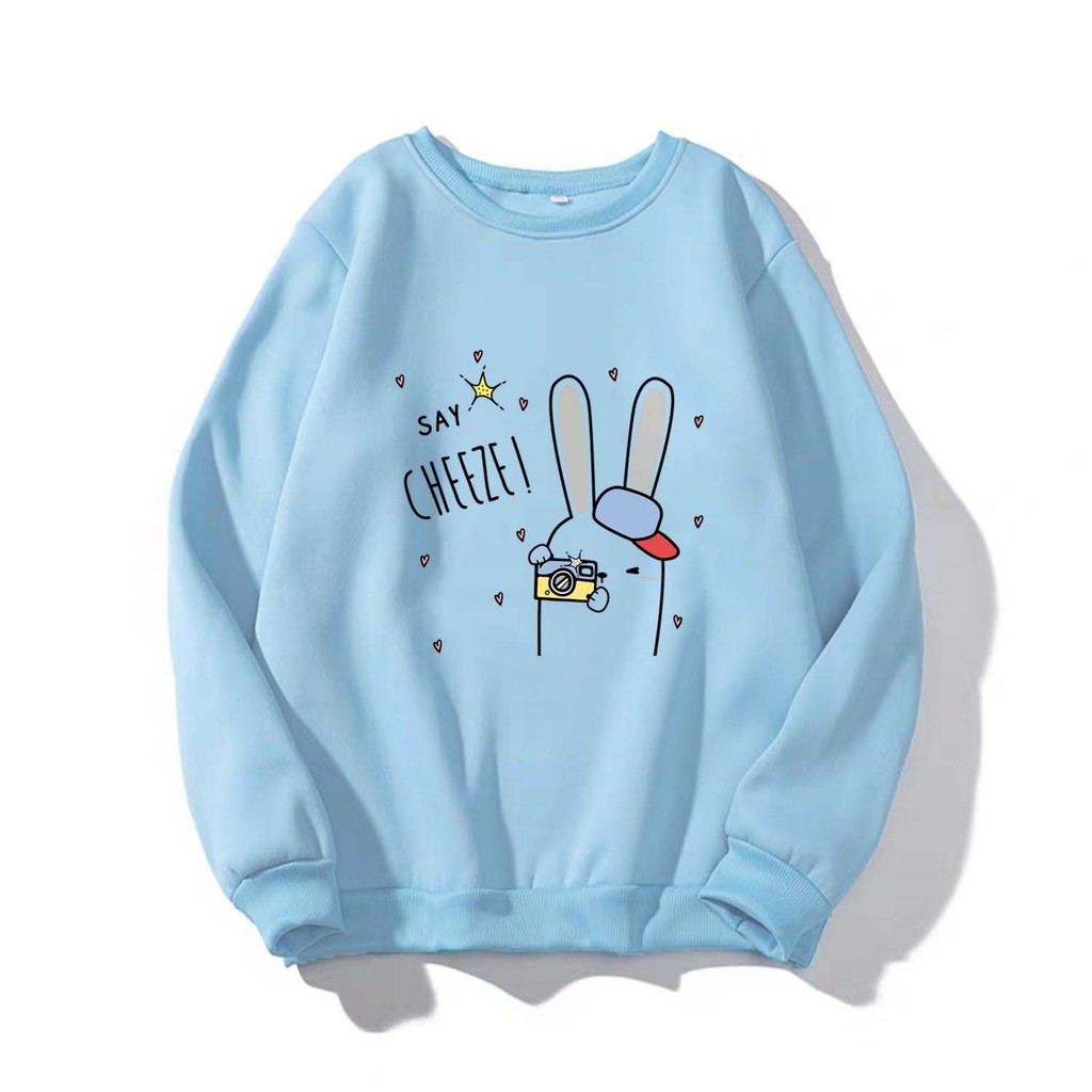 [FREESHIP_50K] Áo Sweater nam nữ in hình Say Cheeze dễ thương William - DS97, kiểu hoodie chui đầu thích hợp làm áo cặp