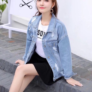 Áo khoác jean nữ thời trang tynafashion ak001