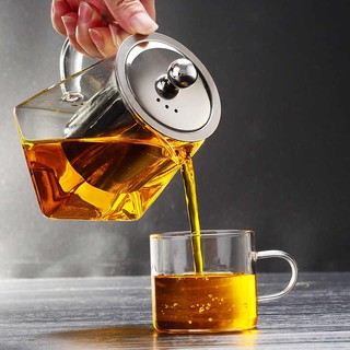 Ấm Trà Thủy Tinh Trong Suốt Chịu Nhiệt - Thủy Tinh Borosilicate - Dung Tích 750ML