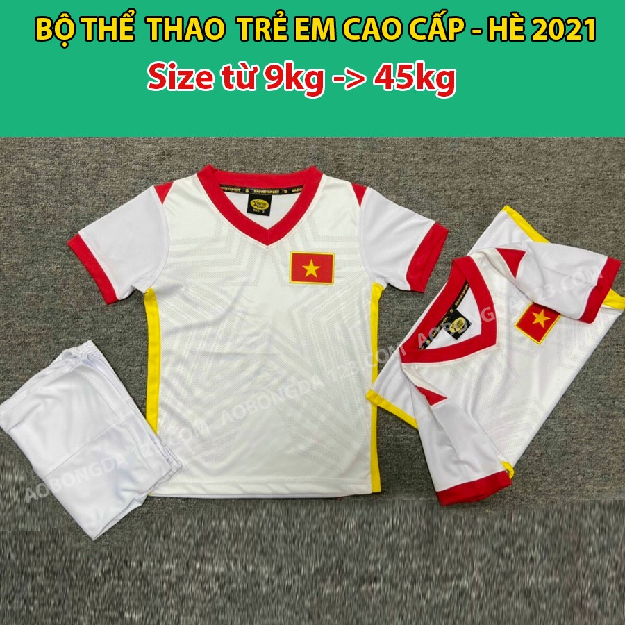 [SALE GIÁ SỐC] Bộ thể thao cho bé - Bộ bóng đá cho bé từ 9 - 45kg các CLB - Bộ bóng đá trẻ em mới nhất 2020-21