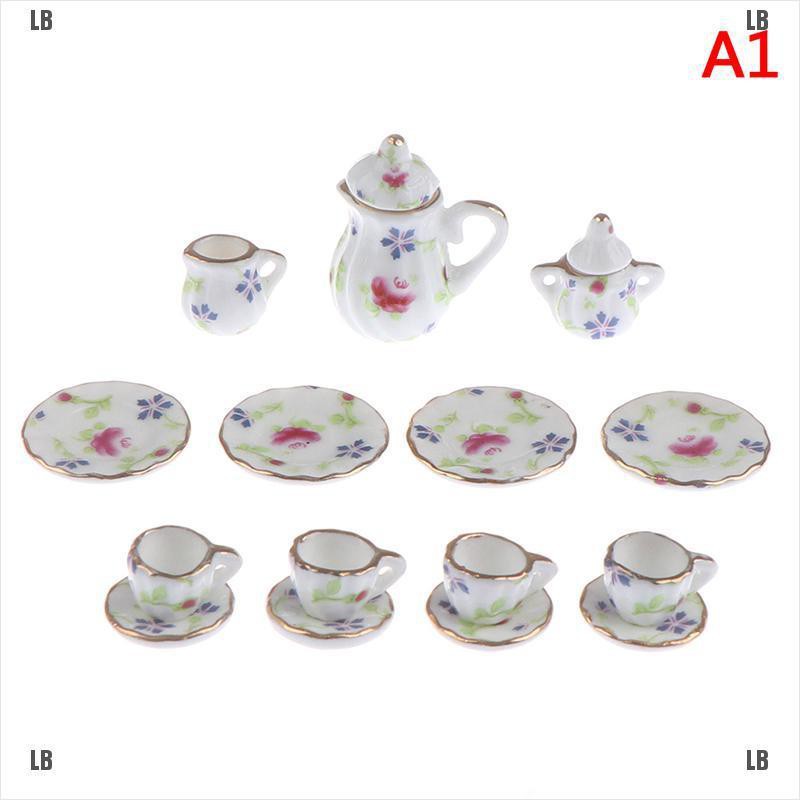 Bộ 15 Ấm Tách Uống Trà Bằng Sứ Cỡ 1 / 12