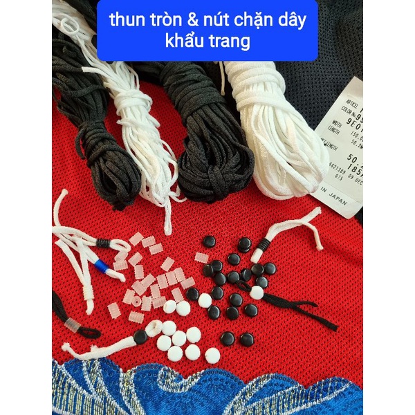 vải lưới dày mix màu