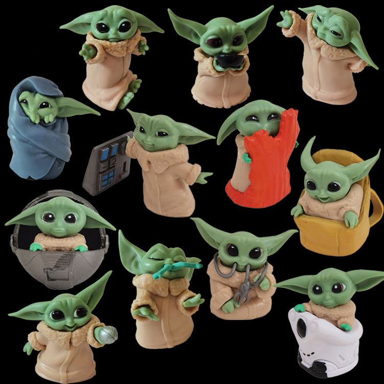 Set 6 mô hình đồ chơi nhân vật trong phim hoạt hình The Baby Yoda