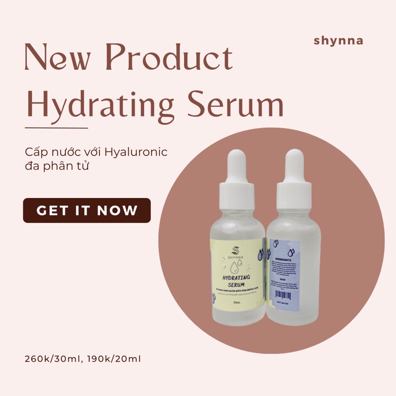 Serum siêu cấp nước, căng bóng, giữ ẩm chuyên sâu 30ml