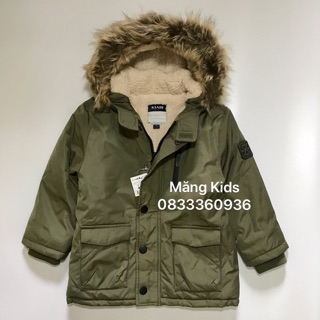 Áo parka lót lông cừu bé trai kiabi