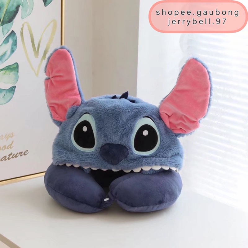 Gối cổ có mũ hình gấu bông Stitch - Lio and Stitch Disney