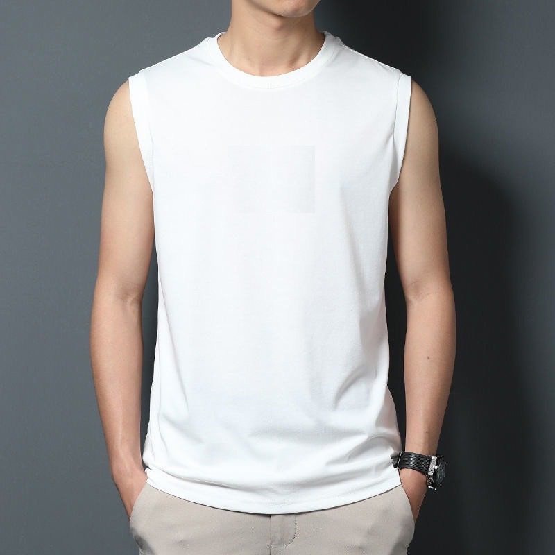 Áo thun nam sát nách SEVEN, áo ba lỗ tập gym form rộng thun cotton