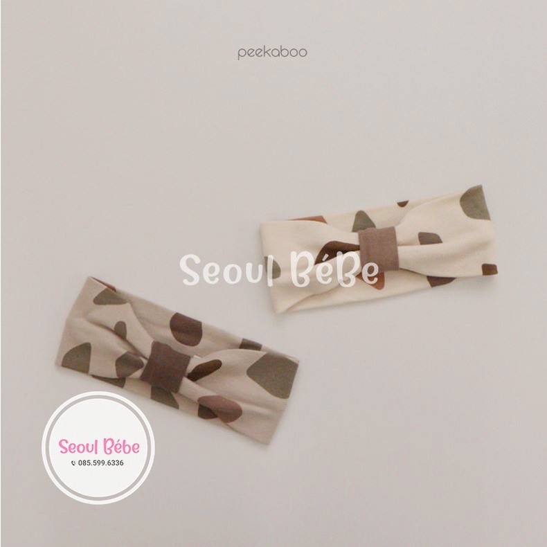 Bộ dài tay suit/rời họa tiết Dongdol Peekaboo made in Korea