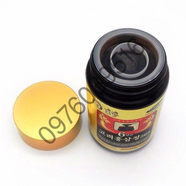 Cao Hồng Sâm 365 Hàn Quốc Hộp  4 lọ x 240gr Và hộp 2 lọ x 240gr