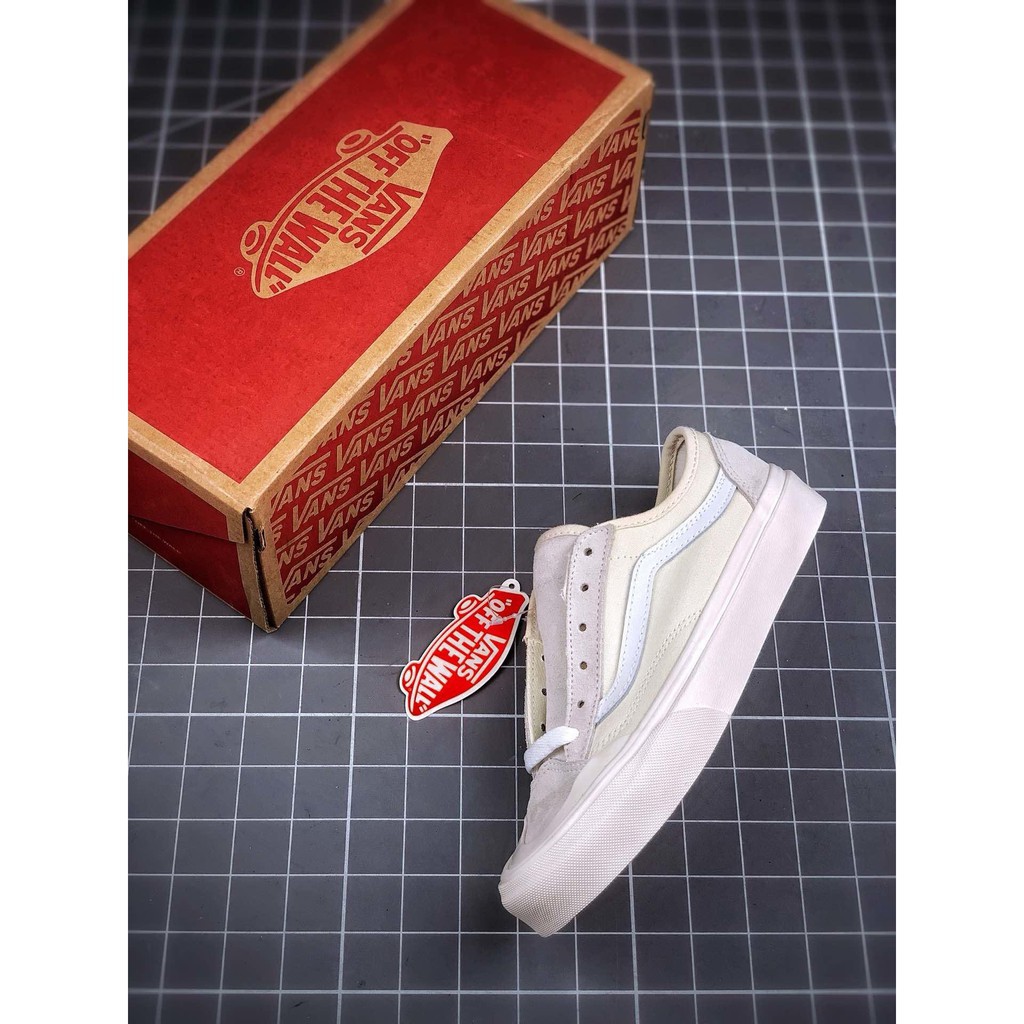 【Bắn thật】Vans Vault OG Style 36 LX 2019 mùa hè hoa lan trắng nam và nữ