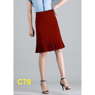 Chân váy xếp ly dưới cao cấp C70
