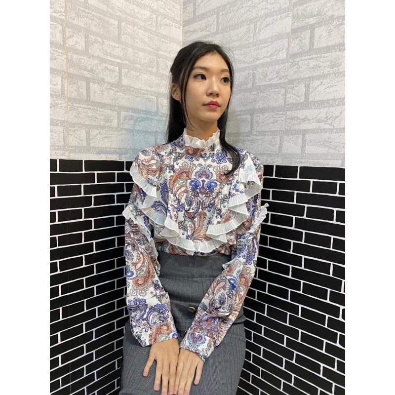 Áo Kiểu Hàn Quốc Phối Bèo 2867 3m | BigBuy360 - bigbuy360.vn