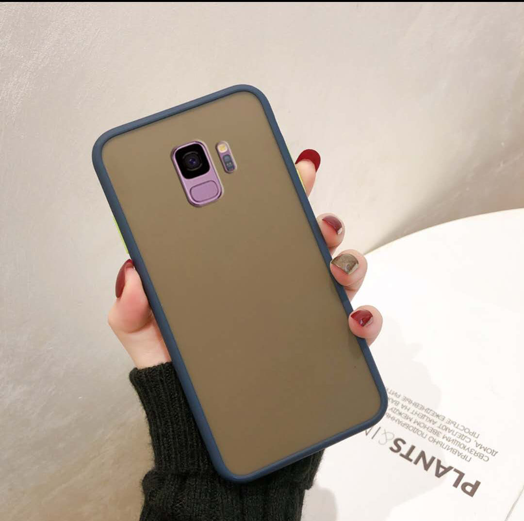 Ốp điện thoại silicone nhám trong suốt chống sốc cho SAMSUNG Galaxy S9 S9PLUS