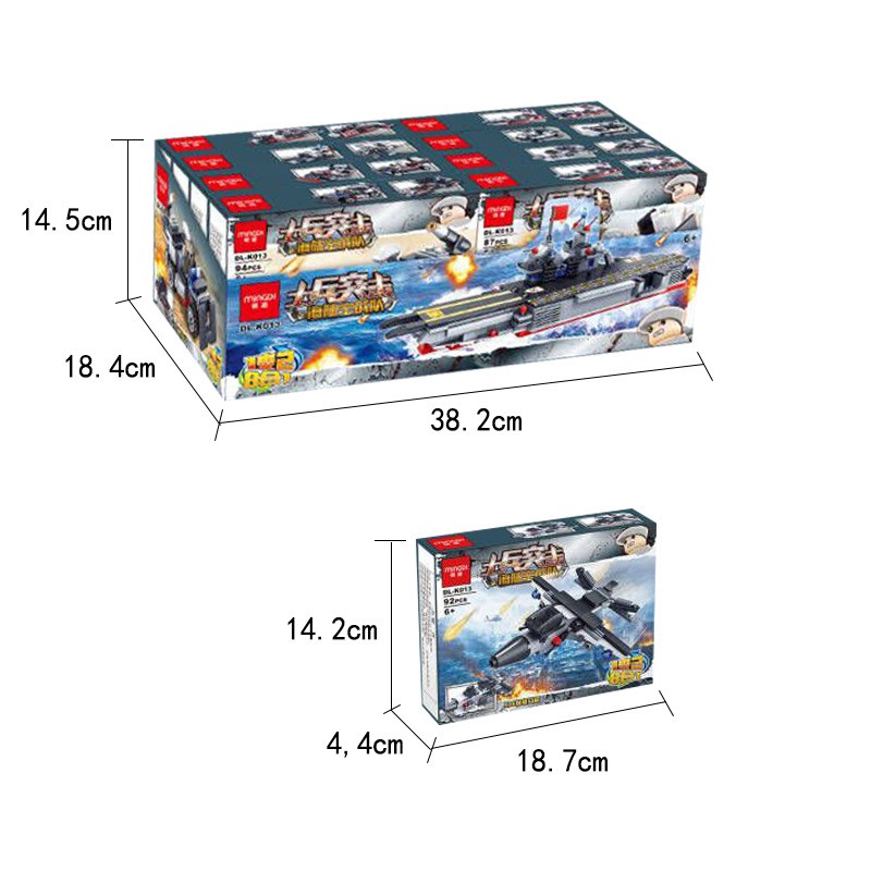 Bộ đồ chơi lắp ráp bằng nhựa hình tàu chiến K013 mới nhất 2021