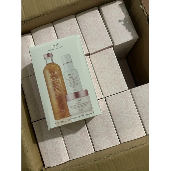 Set dưỡng da fresh 3 món ( toner, kem dưỡng, serum)