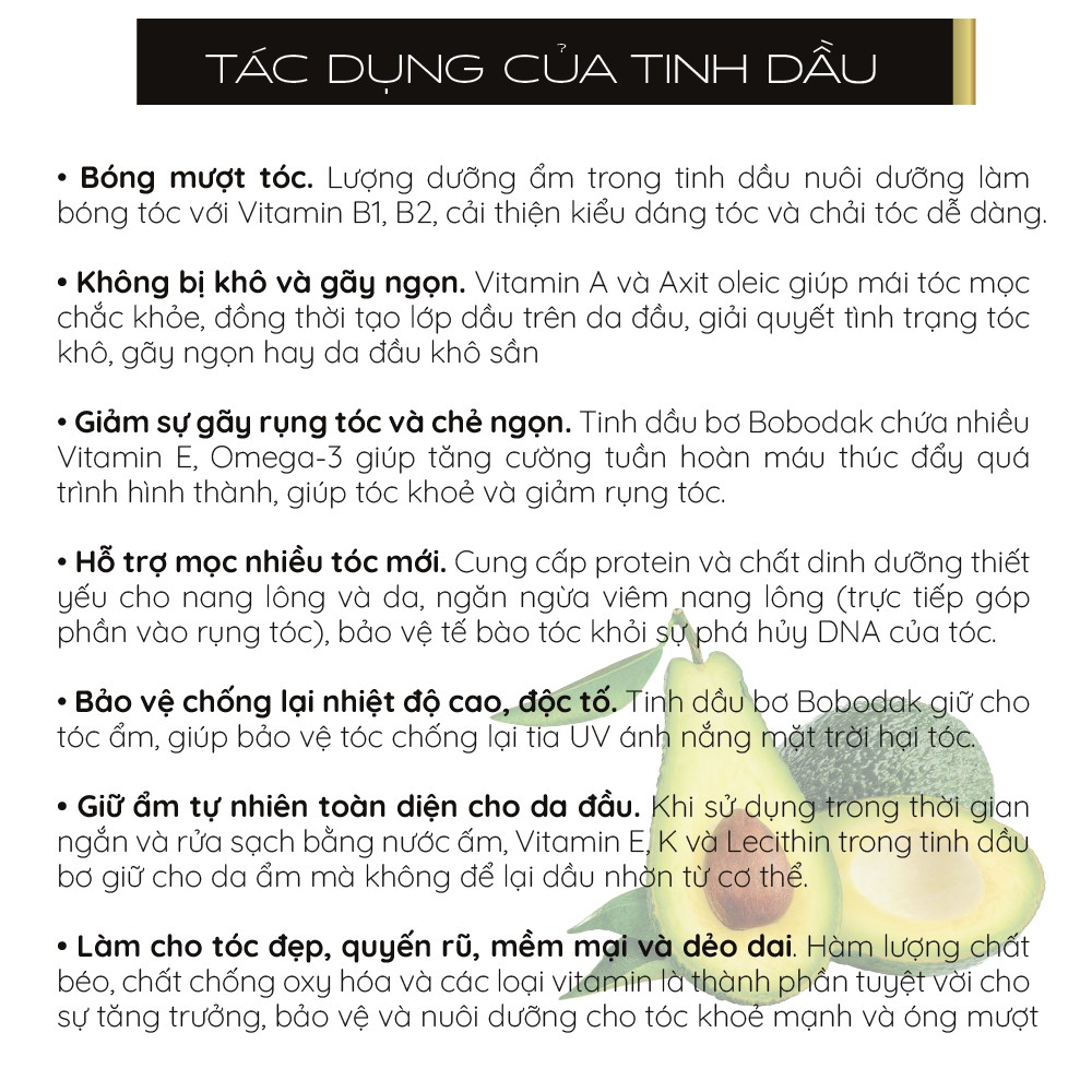 Tinh dầu bơ + hạnh đào chăm sóc tóc đã kiểm nghiệm | BigBuy360 - bigbuy360.vn