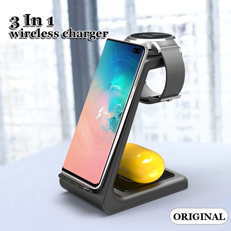 Đế sạc không dây 3 in 1/ Dùng cho đồng hồ, điện thoại/PHUKIEN QN 95
