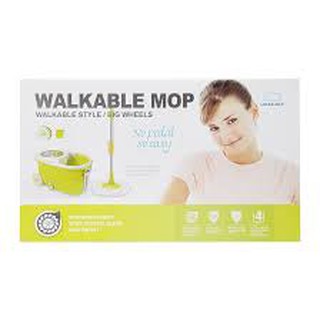 Bộ Lau Nhà 360 Độ Lock&Lock WALKABLE MOP-L003 Xanh Lá