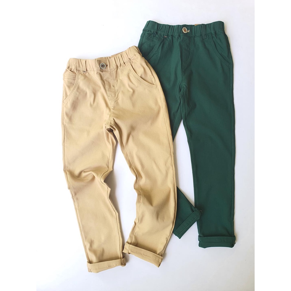 Quần kaki dáng slim Curly Sue bé trai. HA3178