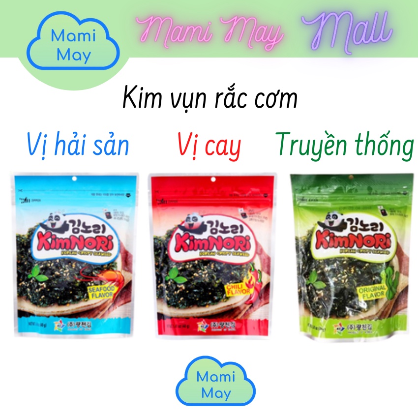 [Nhập khẩu] Rong biển kim vụn trộn cơm ăn liền tẩm dầu ô liu. rắc cơm cho bé đã biết ăn muối - WANDO và KIMNORI