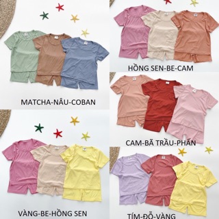 Set 3 bộ thun tăm đùi cho bé
