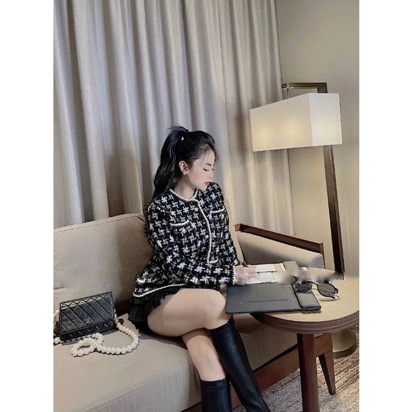 Áo cadigan lông thỏ