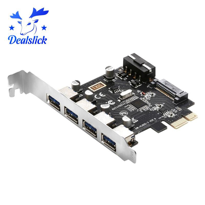 Card Mở Rộng Pci-E Sang Usb 3.0 4 Cổng Thẻ