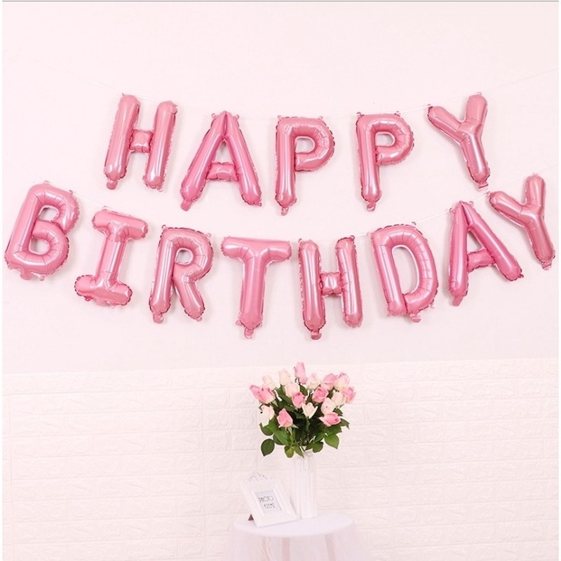 Bong bóng lá nhôm 16 inch trang trí tiệc sinh nhật