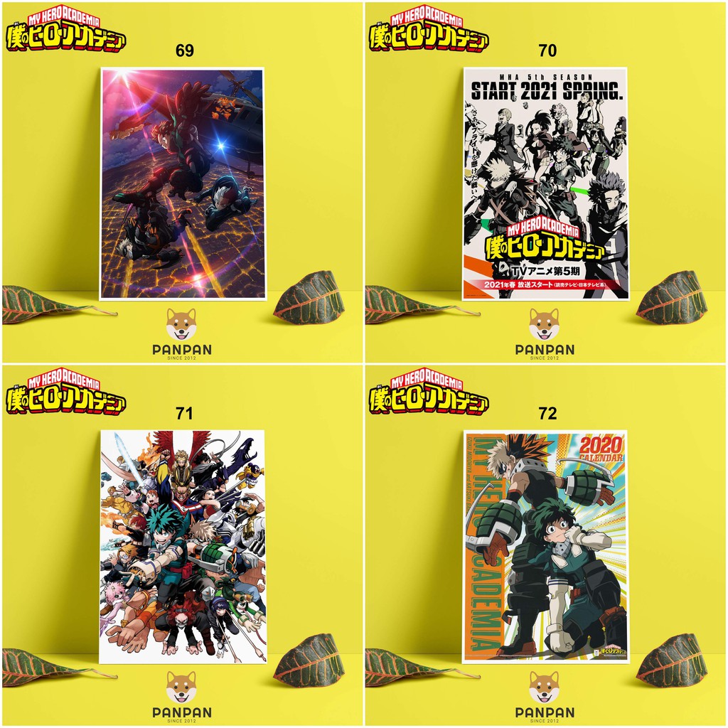 Postcard Cao Cấp - Poster My Hero Academia (4)