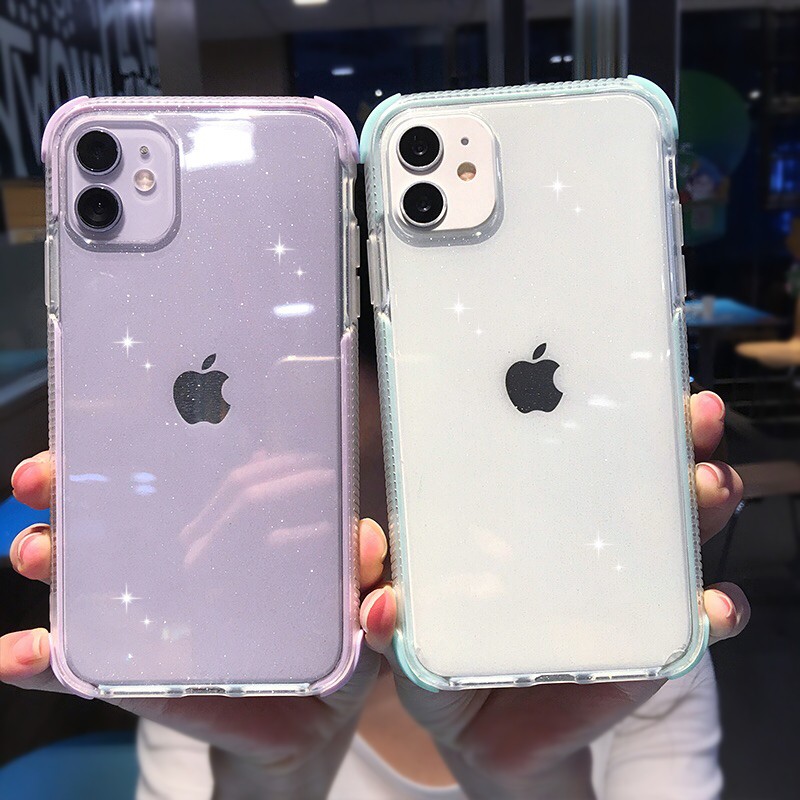 Ốp điện thoại trong suốt chống va đập cho iPhone 11 Pro X Xs Xr Xs Max 6 6s 7 8 Plus