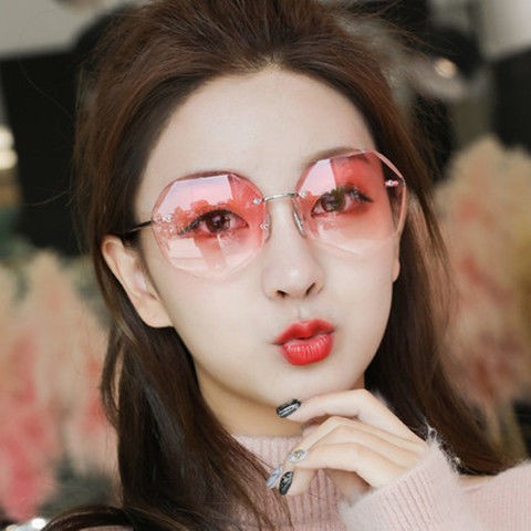 Kính mát kính râm không gọng đa giác thời trang dành cho nữ | BigBuy360 - bigbuy360.vn