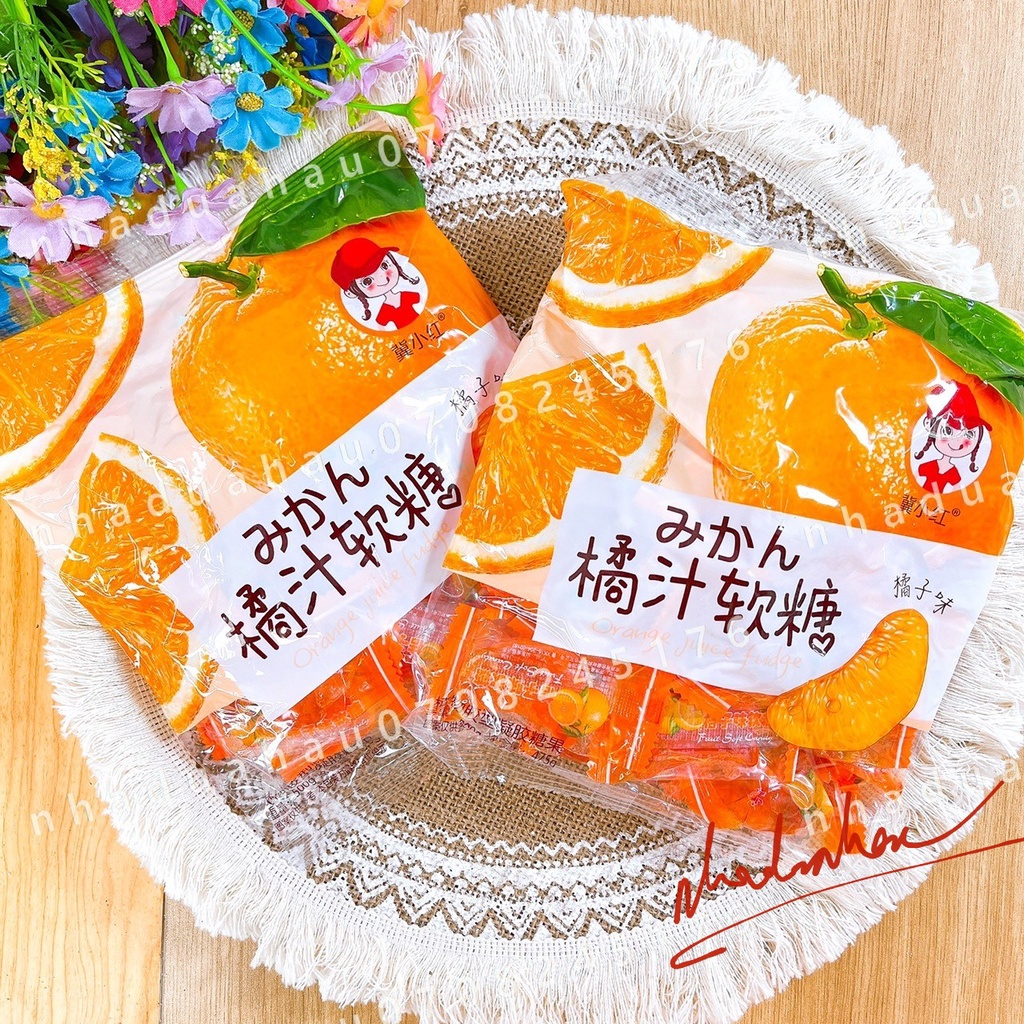 Xả - Một hủ 250g/ gói 500g kẹo dẻo phủ  đường mix vị trái cây Hongkong hủ 250gam giao ngẫu nhiên