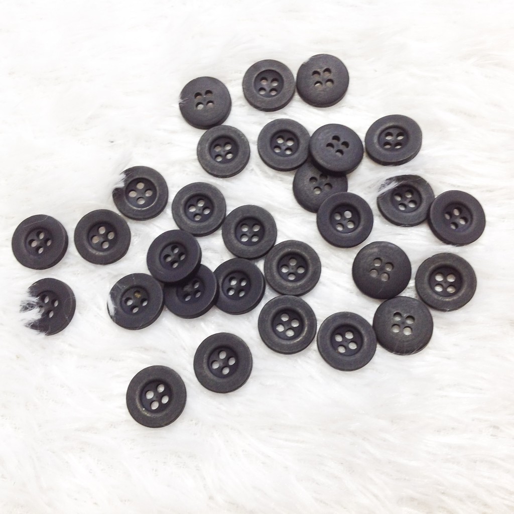 5 Cúc áo sơ mi nút khuy trắng tròn ánh xà cừ kim tuyến sáng bóng